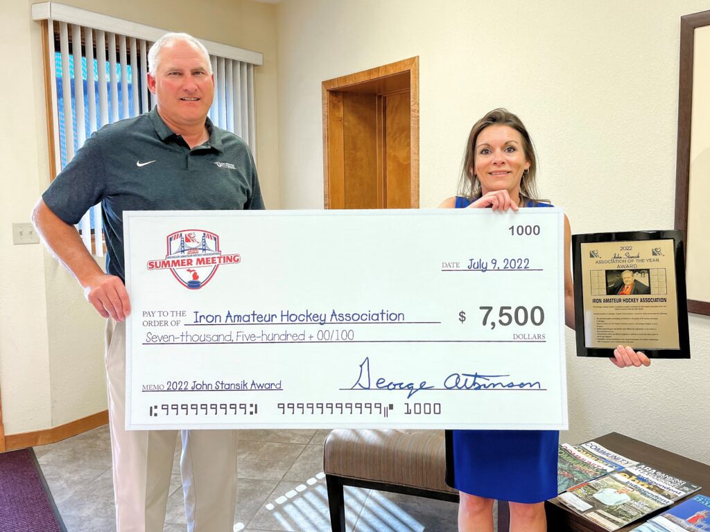 Iron Amateur Hockey Association The Miners State Bank